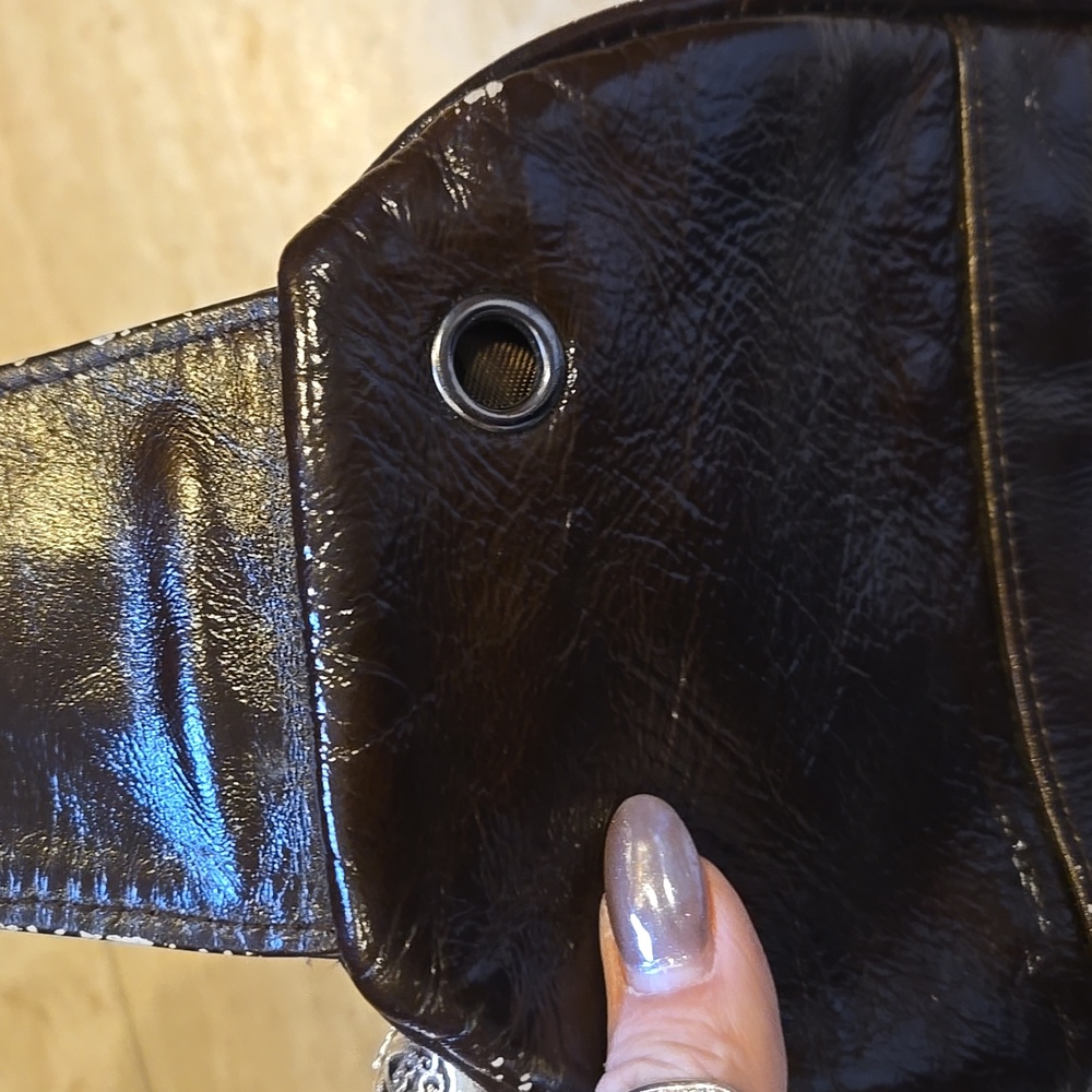 Bull Captain Brown Leather Multiple Zipper Pockets Sling Bag - Picture 9 of 16